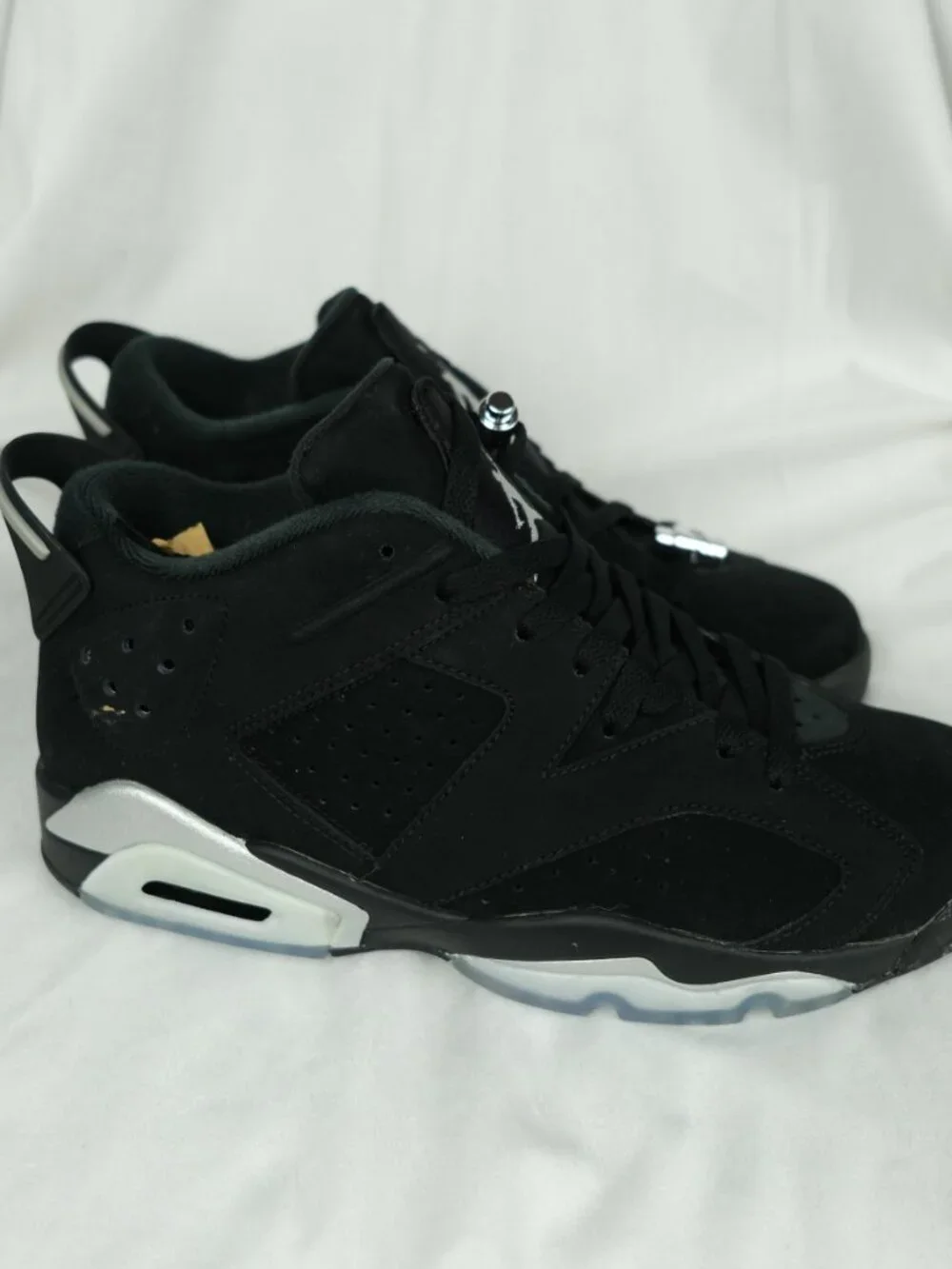 NWT Nike Air Jordan 6 Retro Low Suede Sneakers Black Size 9